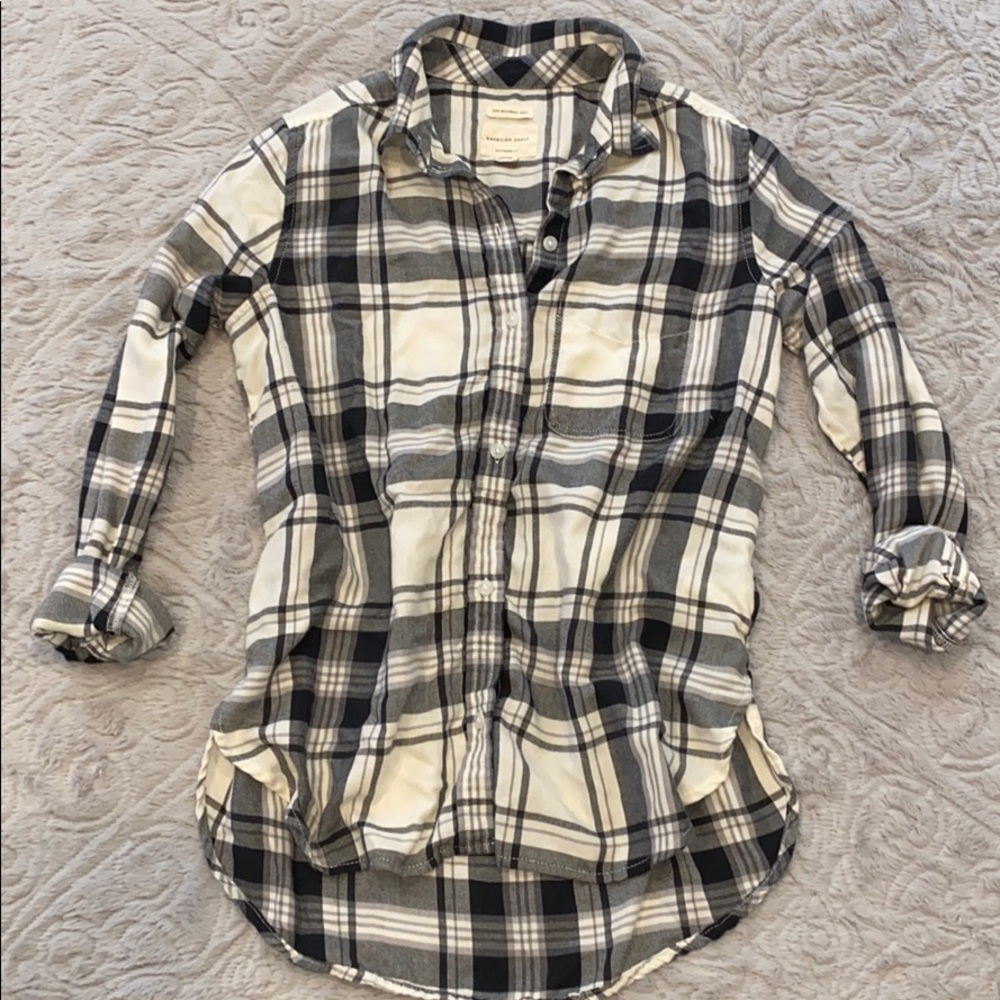 Women’s AE Boyfriend Fit Flannel (S)